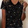 T-shirt a maniche corte con scollo a V