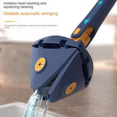 Adjustable Rotatable Triangle Cleaning Mop 360 Rotatable Telescopic Rod Cleaning Tools I8M1 -Free Cleaning