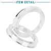 ACROPIX Hub Center Ring 72.6-57.1 Mm Silver Tone 4 Pieces