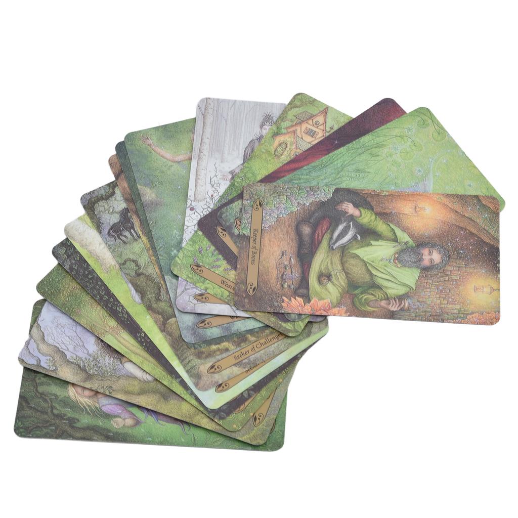 Wald der Verzauberung Tarotkarte 78 Decks Leichtes Mischen Wahrsagespiel Spielzeug für Enthusiasten