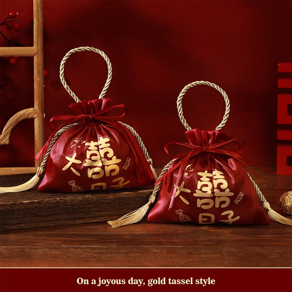 1PCS Luxury Packing Drawstring Velvet Pouch Silk Gift Bag For Jewelry Wedding Candy Boxes With Pearl String Decor Favors Bags