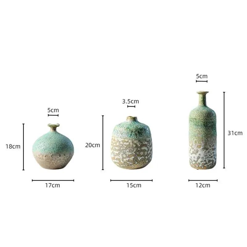 Ceramic Vase Kiln Changing Bubble Glaze Gradient Color Art Ornaments Flower Arrangement Home Furnishings