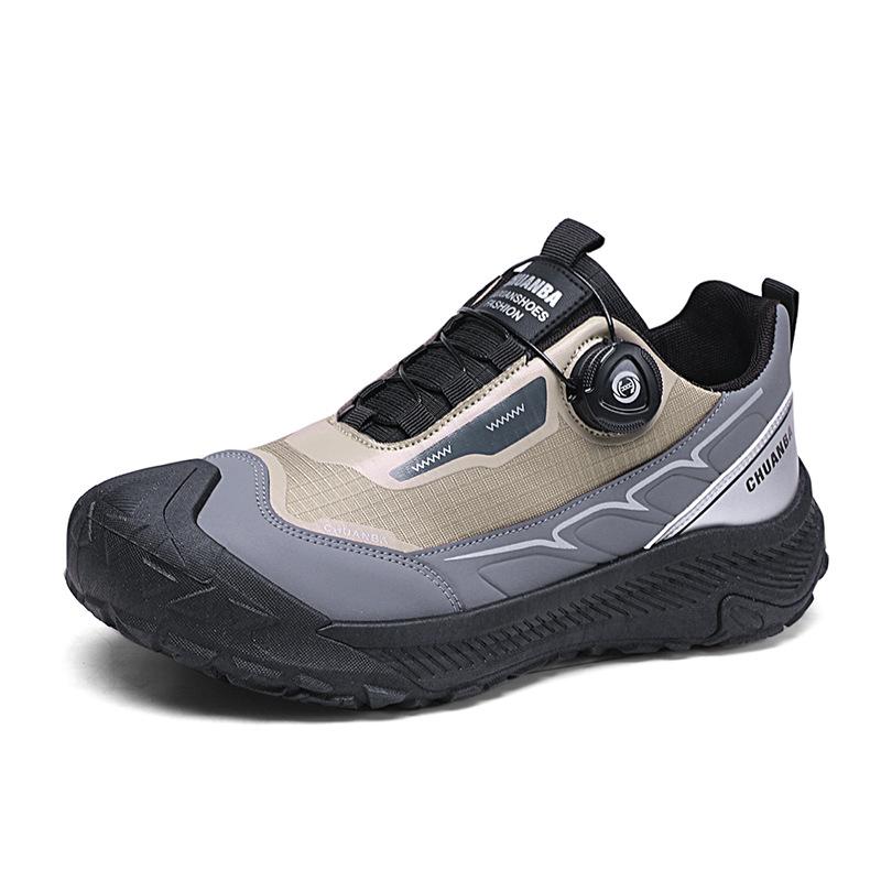 Man Casual Shoes Outdoor Men's Walking Sneakers Anti Slip Lightweight Breathable Climbing Shoes Comfortable Slip on Hiking Shoes