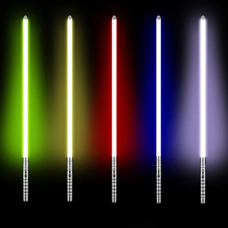 78/98cm Metal Laser Lightsaber Katana 20 Led Light Color Changing Luminous Sword Real Japanese Katana Sabre Samurai Sabre Toy