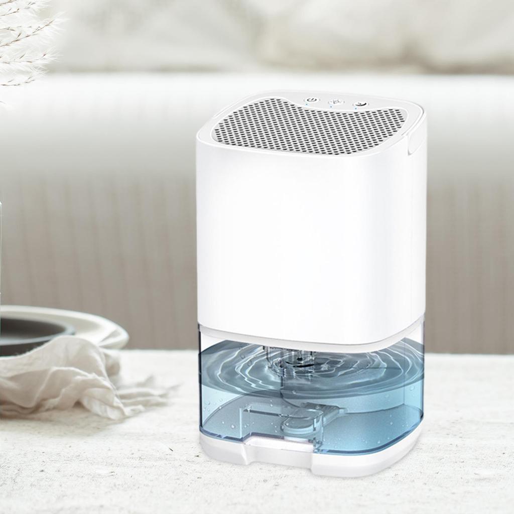 Déshumidificateur électrique compact et silencieux, arrêt automatique, absorbeurs d'humidité, déshumidificateur portable pour garde-robe, maison, salle de bain, bureau