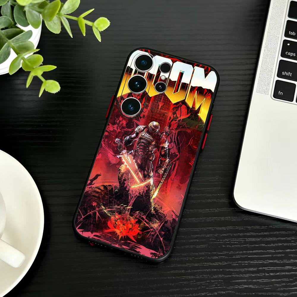 G-Game D-doom Phone Case For Samsung S26,S25,S24,S23,S22,S21,S20,Plus,Fe,Lite,Others Black Cover