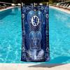 Chelsea FC Print Beach Towel Design, Soft, Lightweight. for Home Bathroom, Spa, Pool, Yoga, Surfing, Camping, Gift for Family, Friend