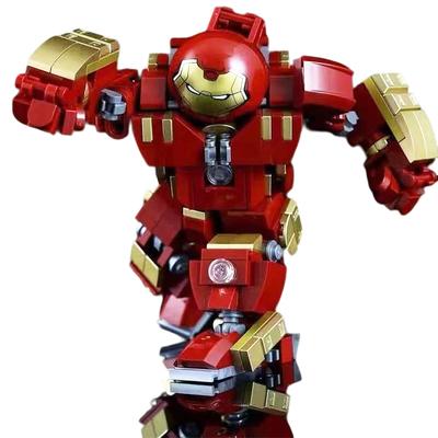 Superhrdinové Mecha DIY Stavebnice Film Mecha Hrdina 3D Model Brnění Železný Robot MOC Kostky Hračky Pro Dospělé Dítě Chlapce Vánoční Dárek