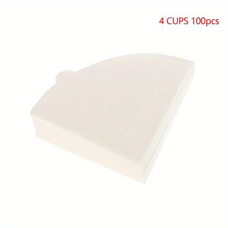 100 ks Papír na překapávanou kávu ve tvaru V z dřevité buničiny V60 Kónický Bílý Béžový Kávový filtr Sáček na kávový filtr Příslušenství pro kávovar na espresso a čaj