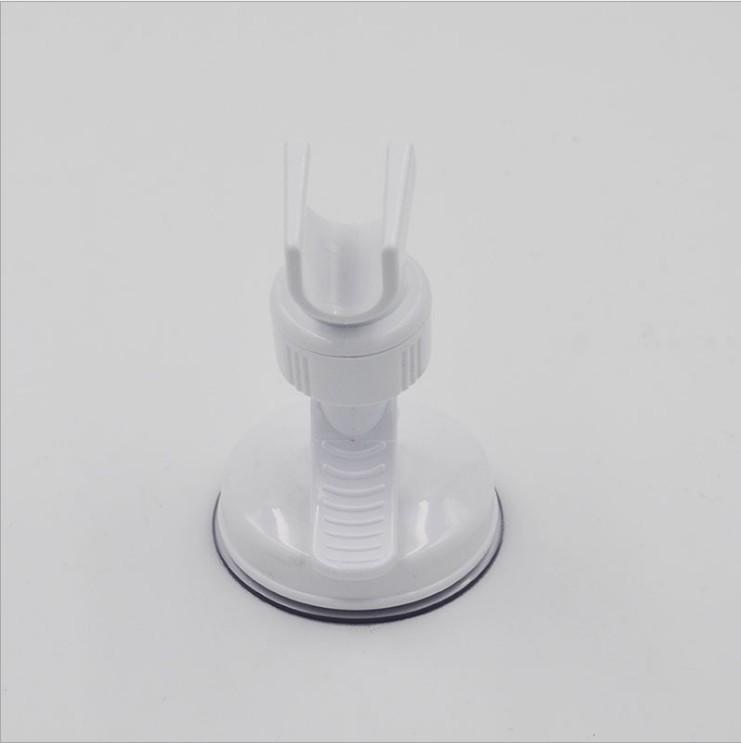 No-Drill Suction Cup Shower Head Holder - Wall-Mounted Bracket for Bathroom and Toilet.