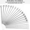 20 Pcs Stainless Steel Cocktail Sticks, Reusable Cocktail Sticks, Metal Cocktail Sticks ,drinks Bbq Holiday Party Cocktail Accessories GuanGuan