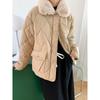 Women Winter Fur Collar Long Sleeve Solid Color All Match Warm Coat For Ladies Fashion Zipper Loose Chic Jacket