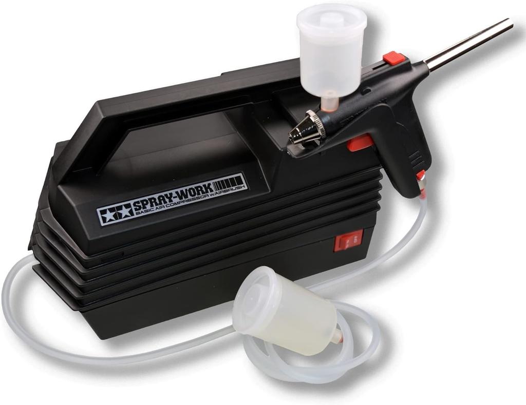Tamiya Airbrush System Serie Nr. 20 SprayWork Basic kompressorsett med airbrush, 74520