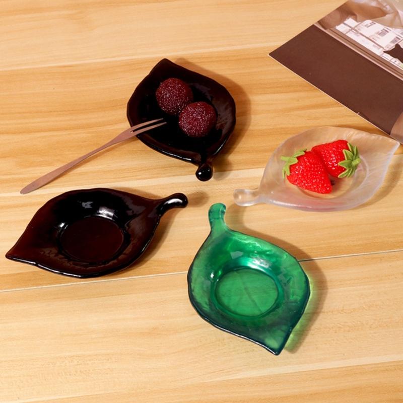 Leaf Resin Mould Ginkgo Jewelry Storage Box Silicone Mold Flower Pot Resin Mold for DIY Crafts Casting Home Decors