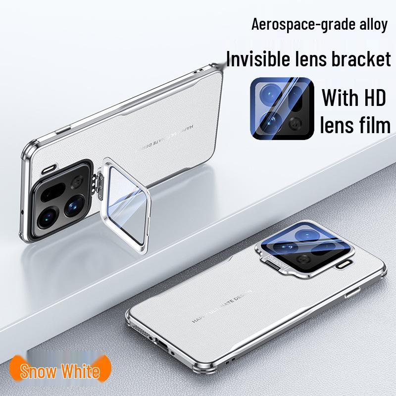 Cross-Border Oppo Find X9 Pro Leather Lens Bracket Airbag Case: High-End Protective Cover for Men & Women
