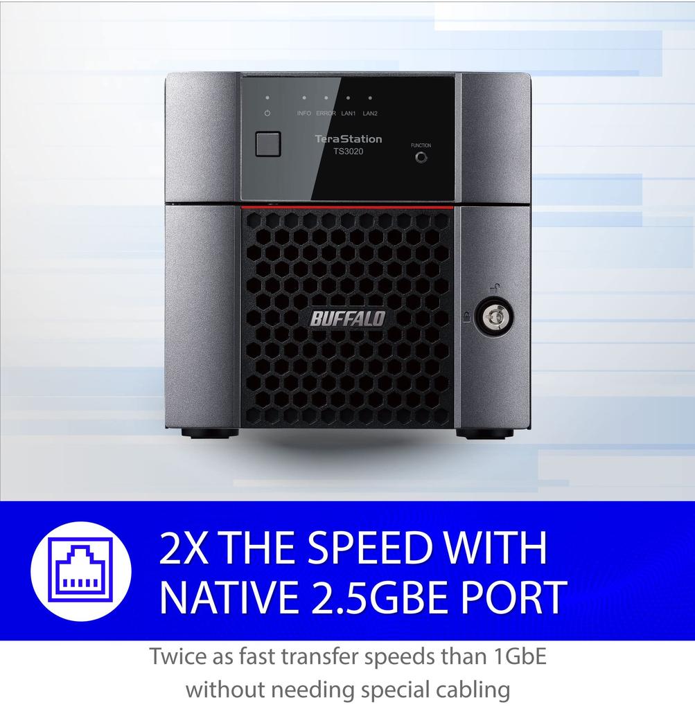 Buffalo TS3220DN0402 TeraStation TS3220DN Series 2 Bay Desktop NAS 4TB