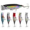 1Pcs Fishing Lures 7cm/9.4g Popper Bait 2024 New Topwater Plastic Artificial Hard Bait Crankbait Wobblers Perch Fishing Tackle