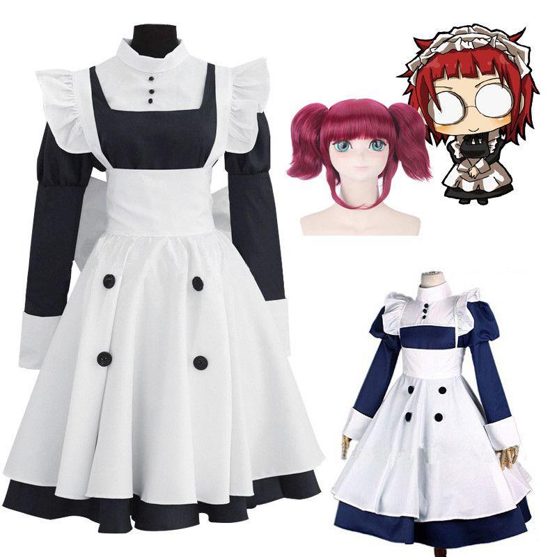 Stylish Blackbutler Mey Rin Uniform Cosplay Outfit For Anime Fans And Halloween Events