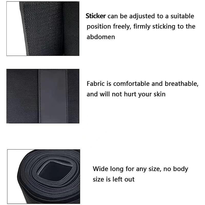 Waist Trainer for Women Adjustable Sweat Wrap Bandage Tummy Trimmer Belt for Gym Workout Fitness 
