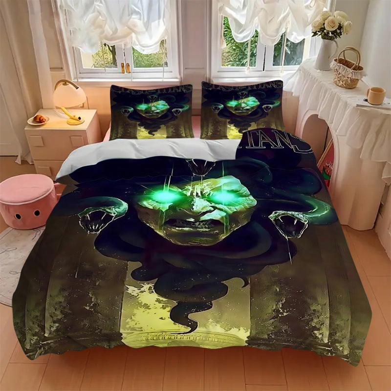 3pcs Clash of the Titans Cover Set,Soft Comfortable Duvet Cover,Guest Room (1*Duvet Cover + 2*Pillowcases, Without Core) Yy251024033