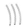 18K Gold Plated Stainless Steel Embossed Colorfast Faceted Tube Beads for DIY Jewelry