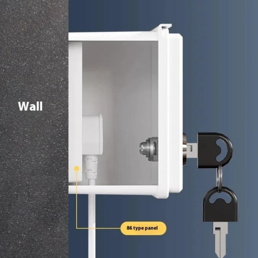 Elektrisches Fahrzeug Ladebuchsen Schlosskasten Outdoor Wasserdicht mit 86er Typ Steckdose für Zuverlässige und Sichere Verbindung