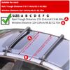 2Pcs Car Top Luggage Rack Car Roof Lockable Luggage Cross Bars Carrier 1m Aluminum Roof Racks Universal Use for 4 or 5 Door Cars