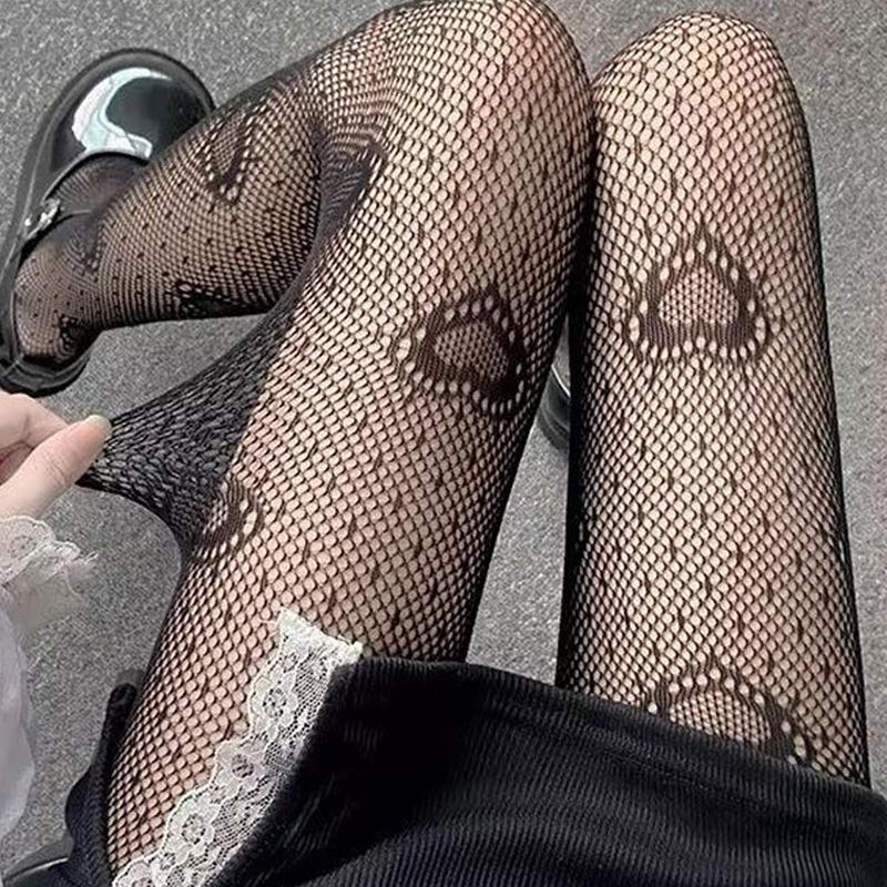 

Любовь Жаккардовые Сетчатые Чулки Милая Японская Милая Девушка Лолита Инстаграм Чулки Колготки чёрный