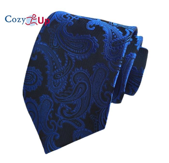 Cozy Up 3.15"(8cm) Fashion Striped PaisleyTies Men Plaid Flower Necktie for Wedding