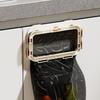 No-Drill Folding Trash Bag Holder Wall Mounted Hanging Trash Holder  for Kitchen