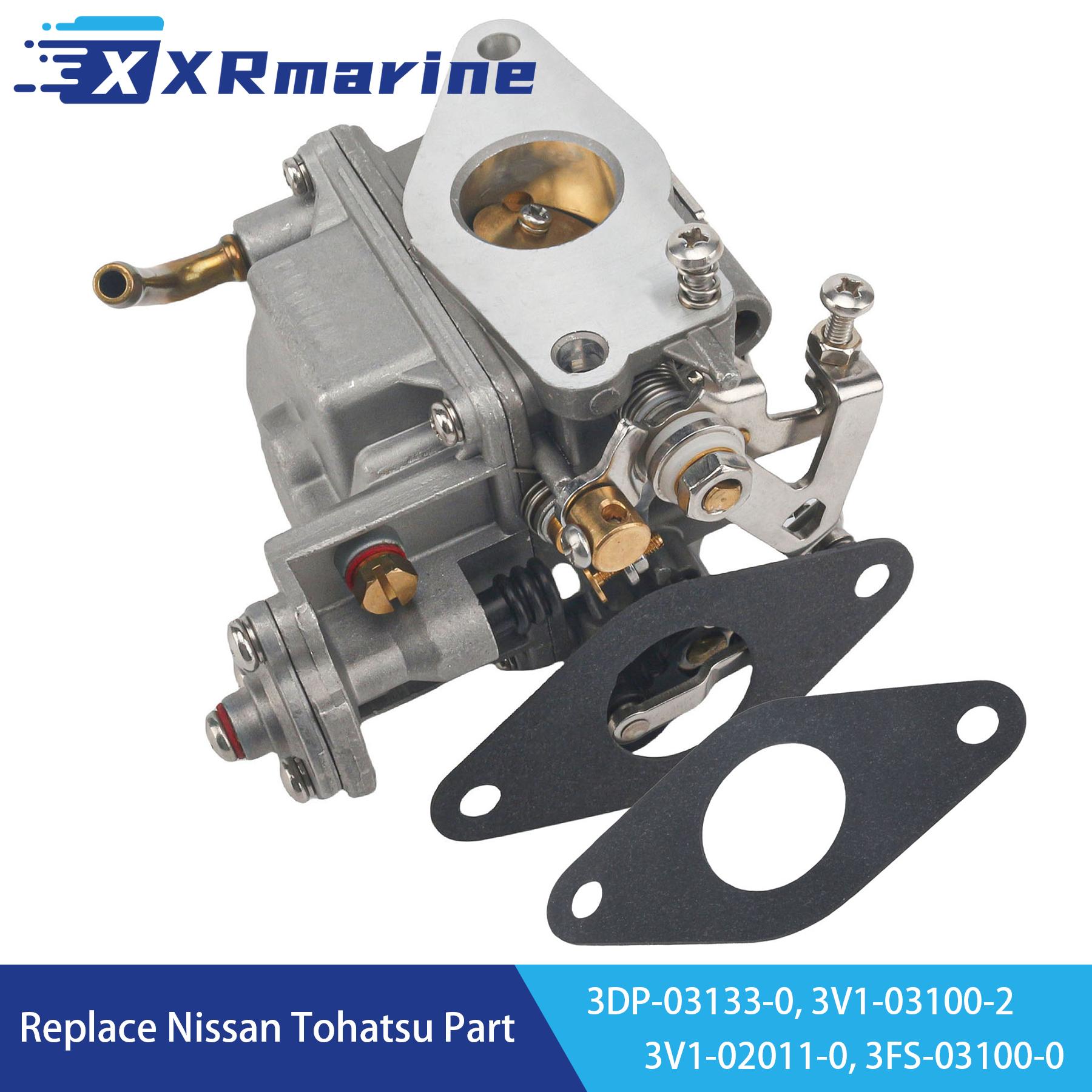 3DP-03100 Carburetor Assy with Gasket 3V1-02011 for Nissan Tohatsu 4 Stroke MFS NSF 8 9.8 HP Outboard Motors 3FS-03100 3V1-03100 3DP-03133 3V1-03100