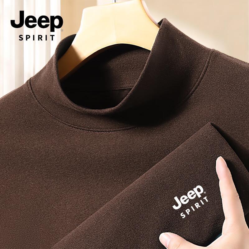 JEEP SPIRIT Men s Winter Fleece Turtleneck Long Sleeve Base Layer L