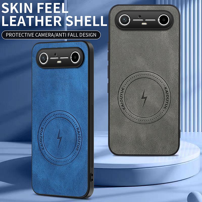 Für Tecno POP 8 Luxus Leder Magnetische Hülle Für Tecno Spark Slim 5G Kabelloses Laden Stoßfeste Bumper Abdeckung Für Tecno POP 10