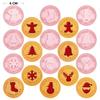 9Pcs Christmas Cookie Cutters 3D Santa Snowman Tree Elk Cookie Mould Stamp Xmas New Year Party Baking Tools Household Decor