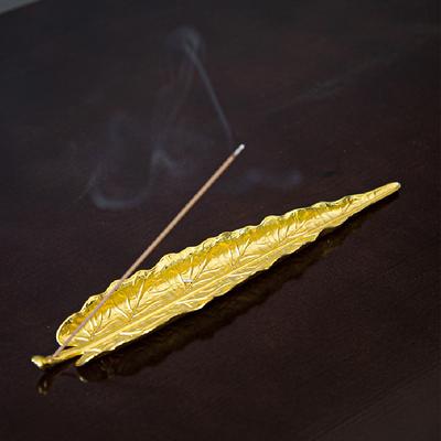 Leaf Incense Burner, Incense Ash Catcher, Incense Sticks Holder for Counters, Meditation Room,Home Decoration Incense Burner