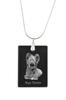 Silky Terrier – Crystal Pendant with Dog, Silver Necklace with Photo |