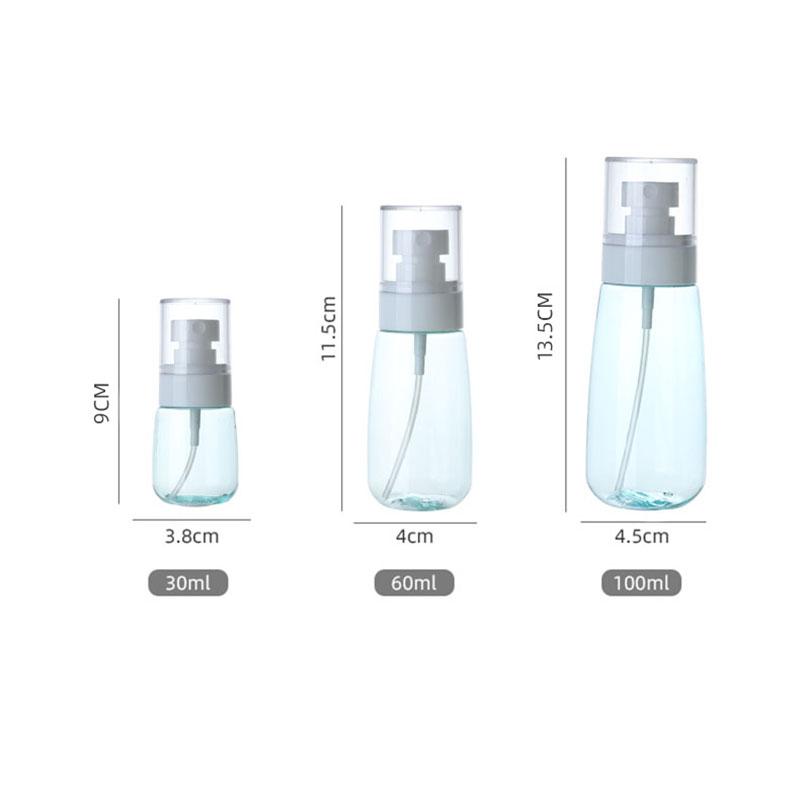 30/60/100ML Ultra Fine Mist Spray Bottles Travel Portable Mini Size For Facial Hydration Alcohol Refill Cosmetic Dispenser