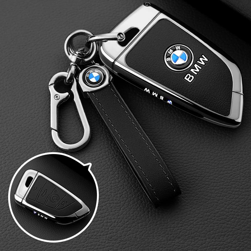 BAGG9 Car Sticker For BMW 1 3 5 7 Series X1 X3 X4 X5 F10 F15 F16 F20 F30 F18 F25 M3 M4 E34 Key Case Cover Alloy Shell Holder Keychain