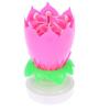Bougie d'anniversaire - Lotus - Double couche - Rose - Musique - Enfant
