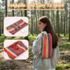 Large Canvas Hammock Portable Outdoor Thickened Camping Hammock with Storage Bag Soft Breathable Travel Swing Chair Hanging Bed