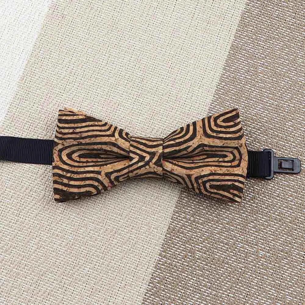 1PC, Fashion Bow Shape Bow Tie, Double Layer, Wood, Gentleman,Handmade, Butterfly,