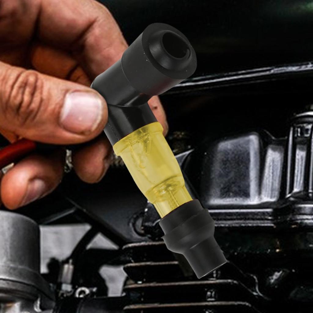 Motorcycle Flash Spark Plug Cap Flashing Spark Plug Resistor 90 Degree Flashing Spark Plug