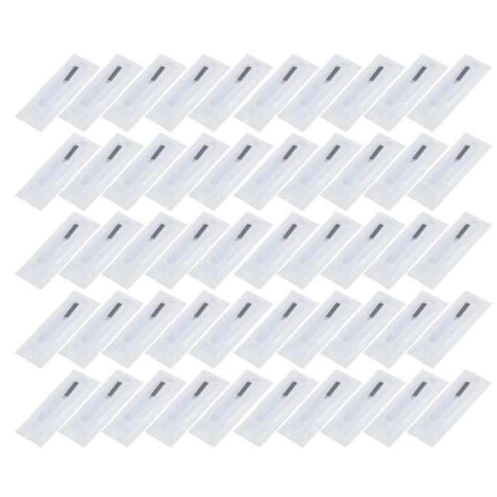 Aiguille de microblading - drfeify - couverture jaune 23m2 - 50pcs - acier inoxydable - haute élasticité