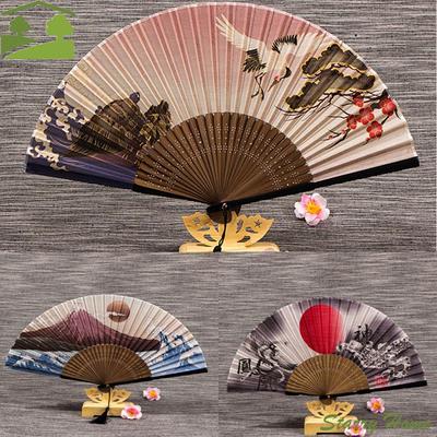 Seiden Chinesischer Stil Tanzfächer Geschenk Handwerk Hochzeitsfeier Kunst Faltfächer Griff Handfächer Heimdekoration Fächer Handwerk