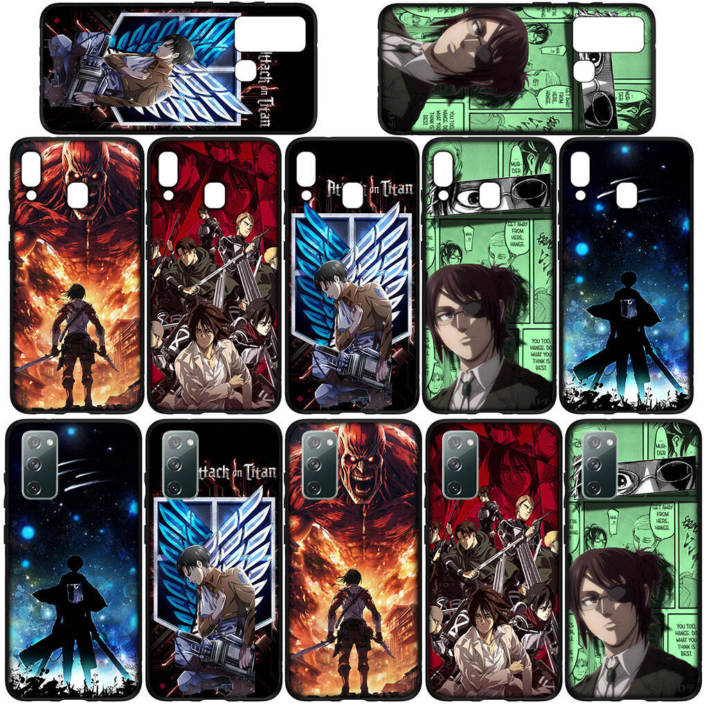 Case for I17 16 15 Xiaomi Poco F8 F7 F6 X7 X6 M8 C85 C75 C71 Redmi Note 14 13 12 11 Pro Max A3 A4 14C 13C 15C Eren Jaeger Anime Levi Attack On Titan