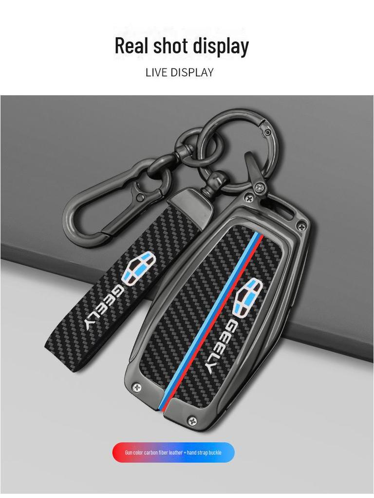 Etui na kluczyk Geely dla Boyue Pro, Xingrui, Xingyue L, Binyue, Dihao, Vision Icon/X3/X6, Binrui