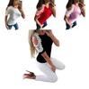Trendy Women Short Sleeve Off Shoulder Lace Splice Blouse With Comfortable Fit