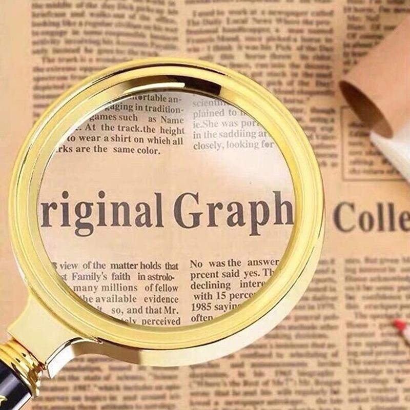 1 Piece 60/70/80Mm Magnifying Glass 6X 7X 8X Handheld Magnifier With Handle For Home Learning Reading And Fault Finding