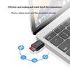 1/5Pcs Portable Memory Card Reader Adapter Usb2.0 Mini Tf Card High Speed Memory Card Reader With Tf Card Slot Maxcompatible 2Tb