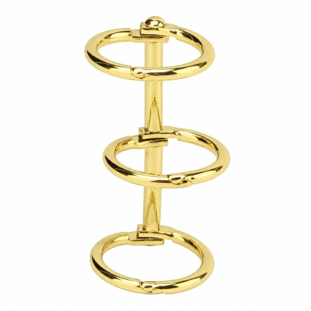 12 pcs Circular 3 Hole Binding Ring Metal Metal Book Ring 3 Ring Binder Loop Office Stationery